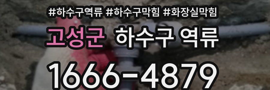 고성군 하수구 역류