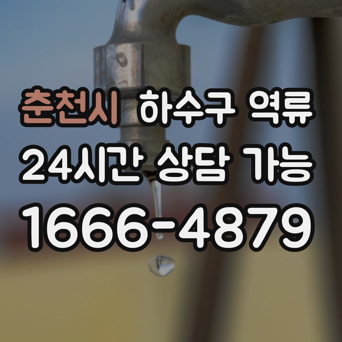 춘천시 하수구 역류