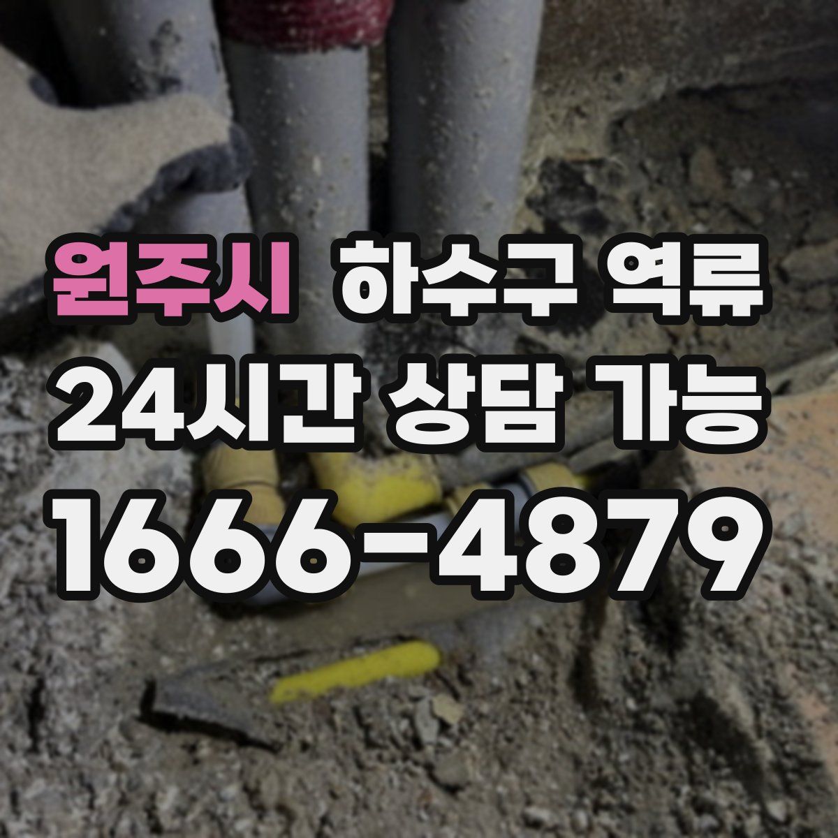 원주시 하수구 역류