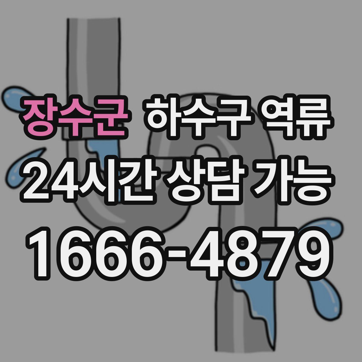 장수군 하수구 역류