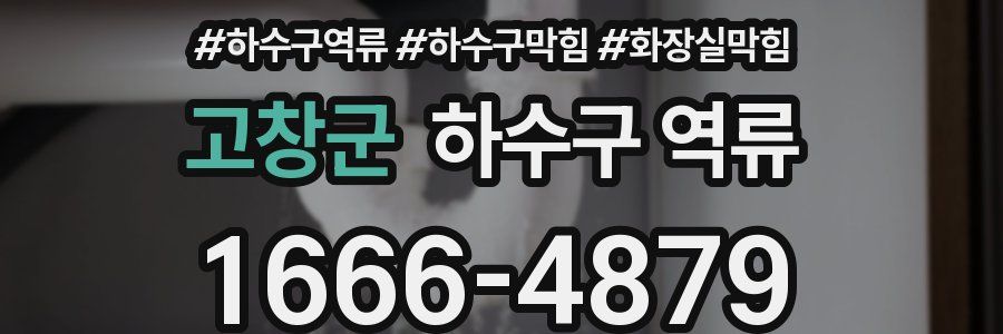 고창군 하수구 역류