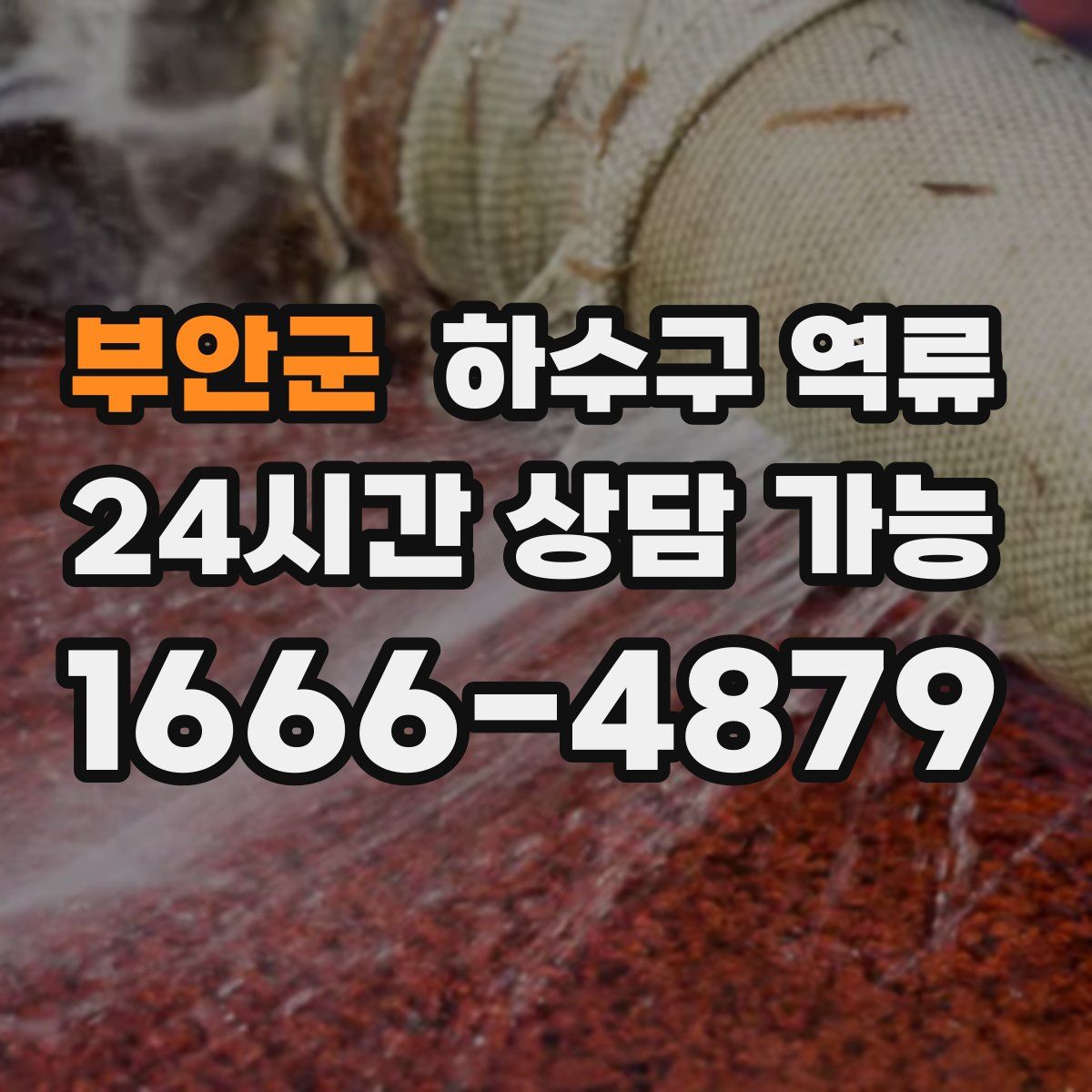 부안군 하수구 역류