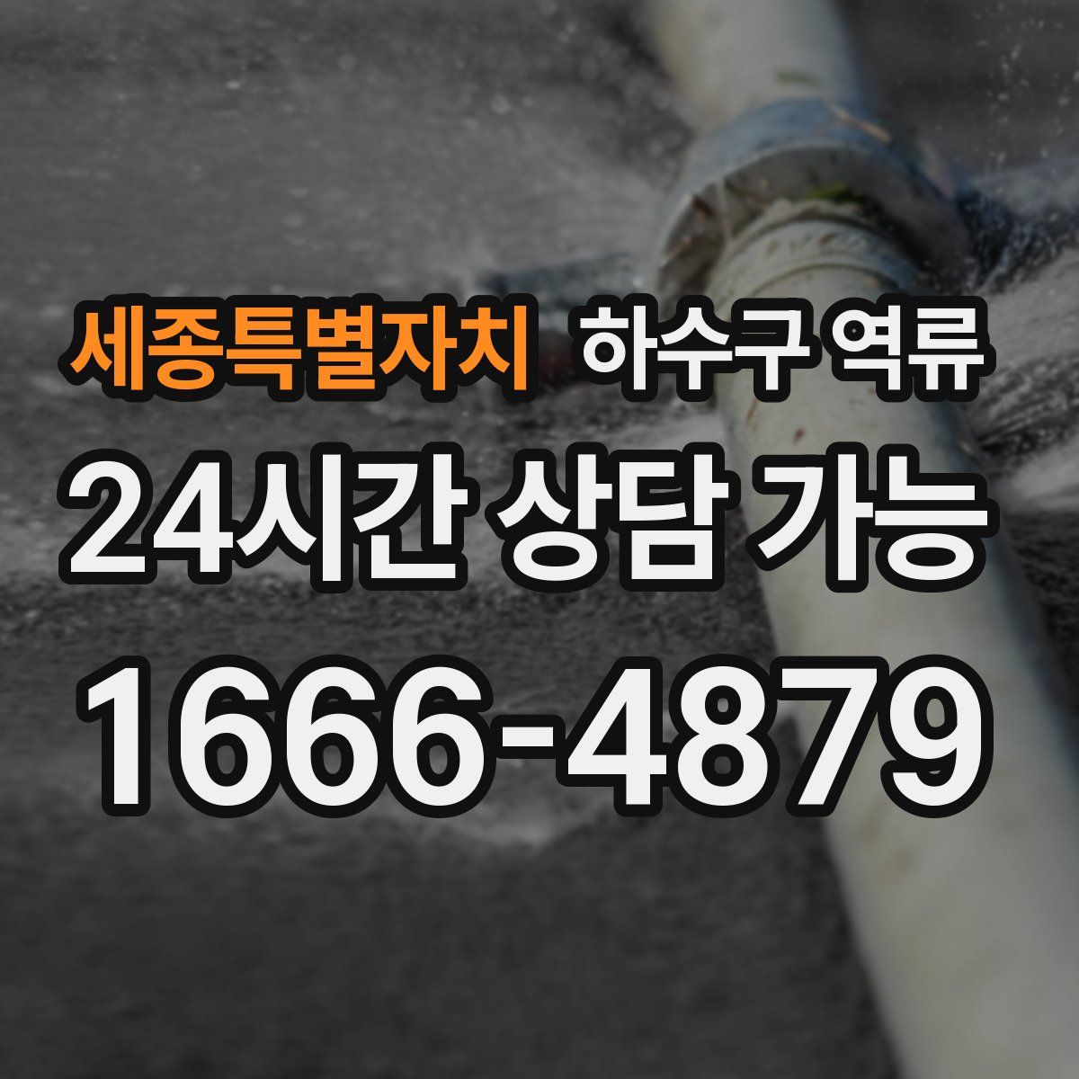 세종특별자치 하수구 역류