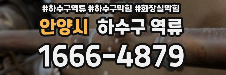 안양시 하수구 역류