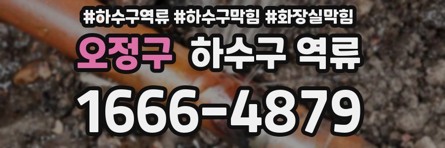 오정구 하수구 역류