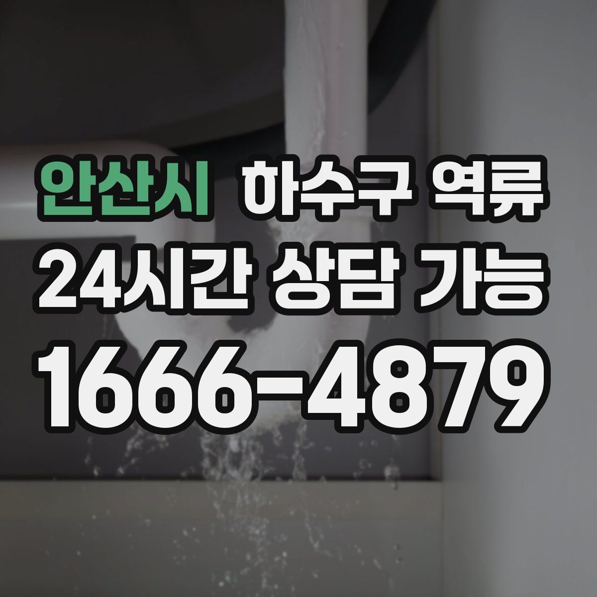 안산시 하수구 역류