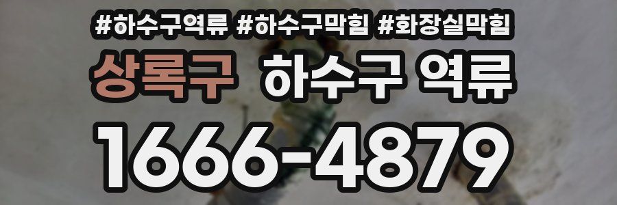 상록구 하수구 역류