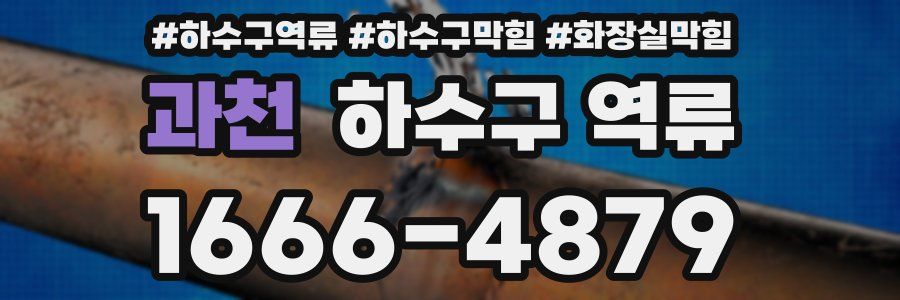 과천 하수구 역류