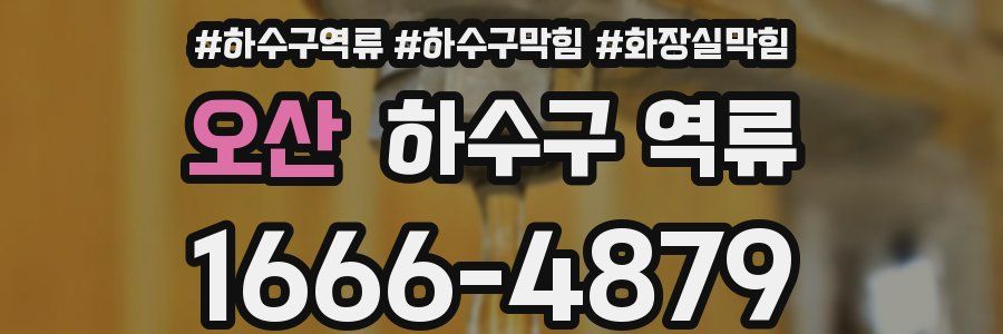 오산 하수구 역류