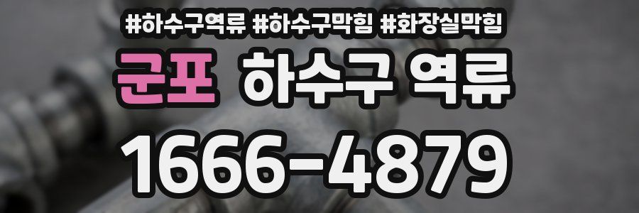 군포 하수구 역류