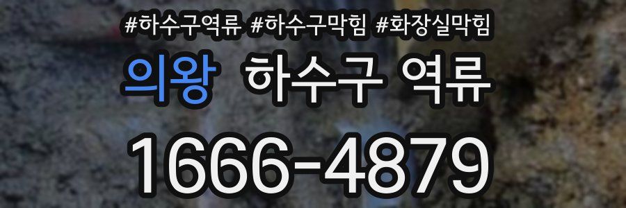 의왕 하수구 역류