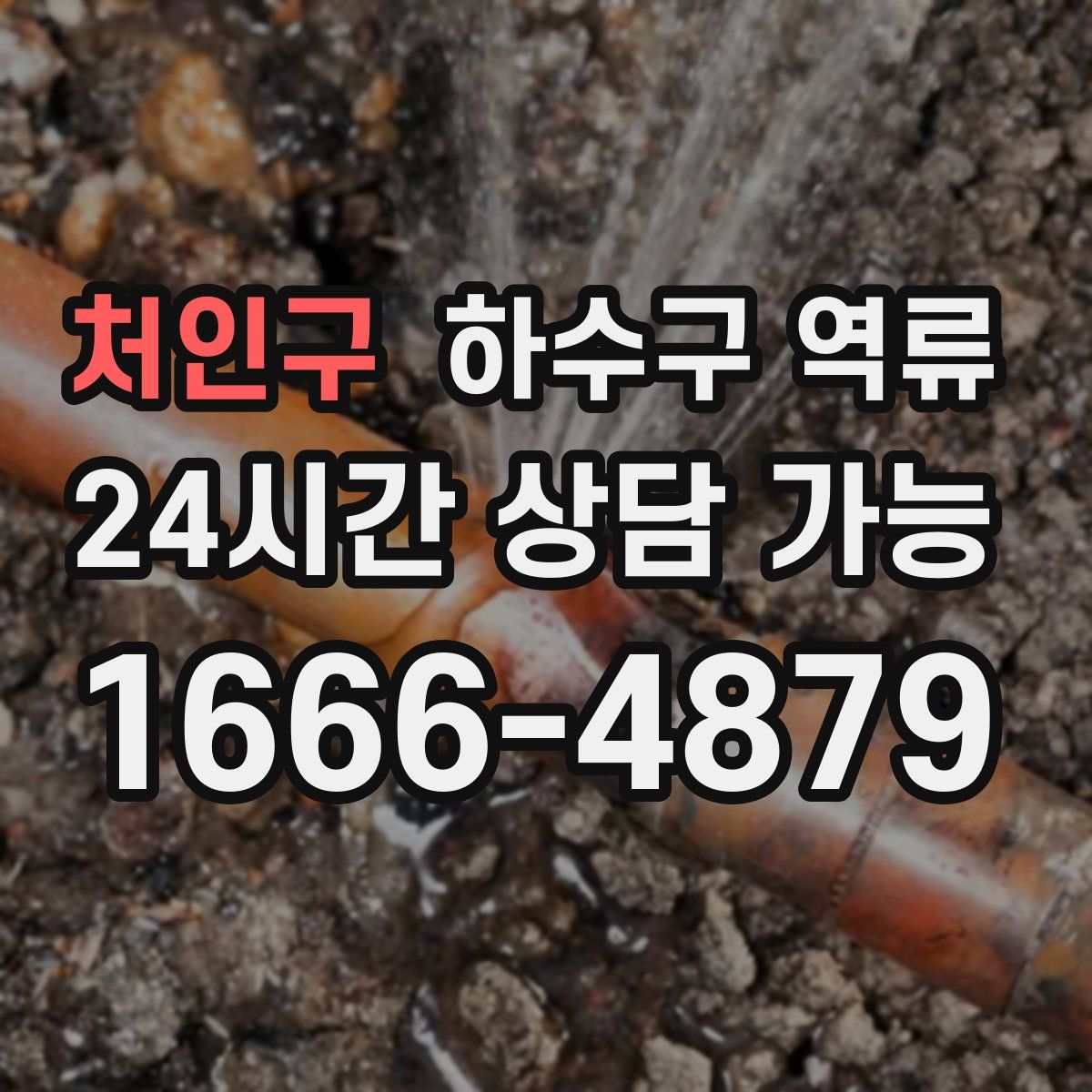 처인구 하수구 역류