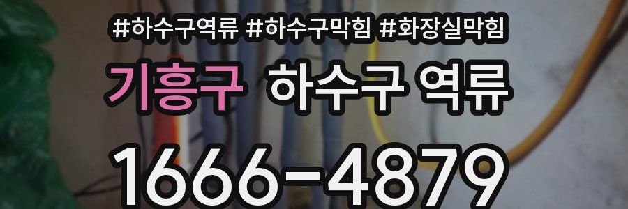 기흥구 하수구 역류