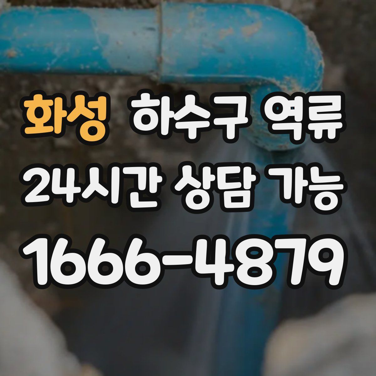 화성 하수구 역류