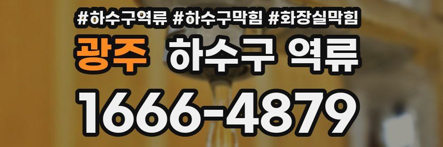 광주 하수구 역류