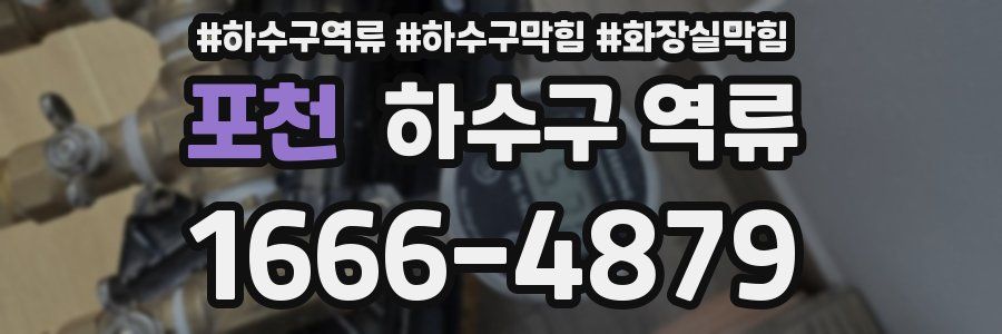 포천 하수구 역류