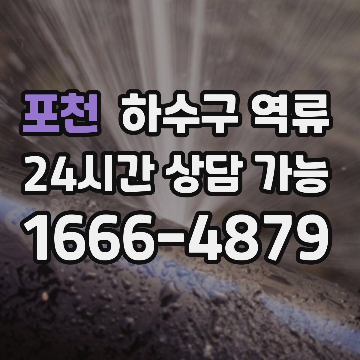 포천 하수구 역류