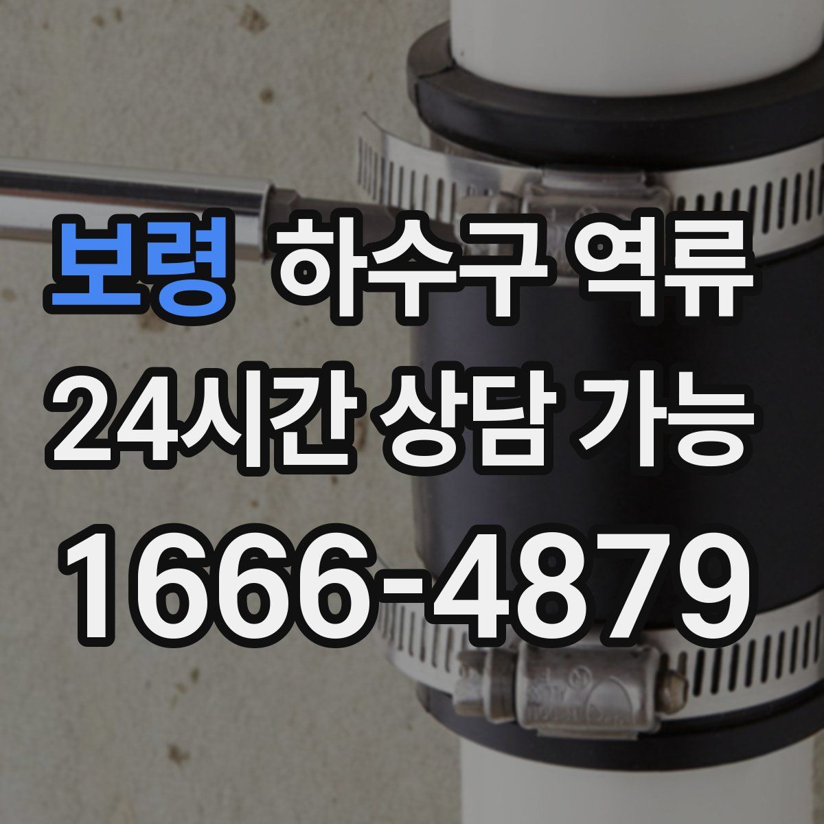 보령 하수구 역류