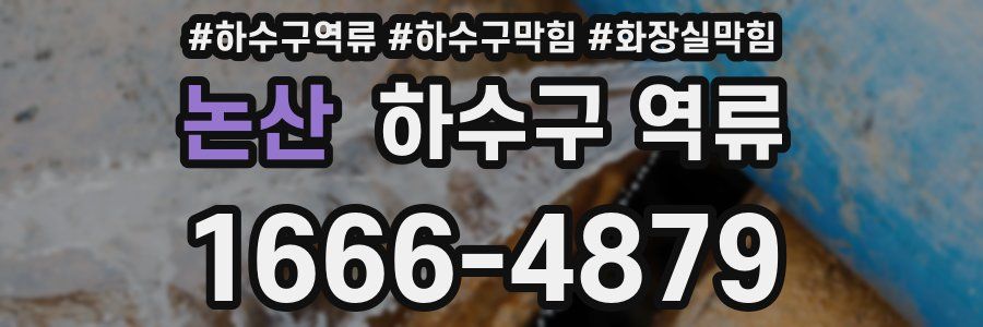 논산 하수구 역류