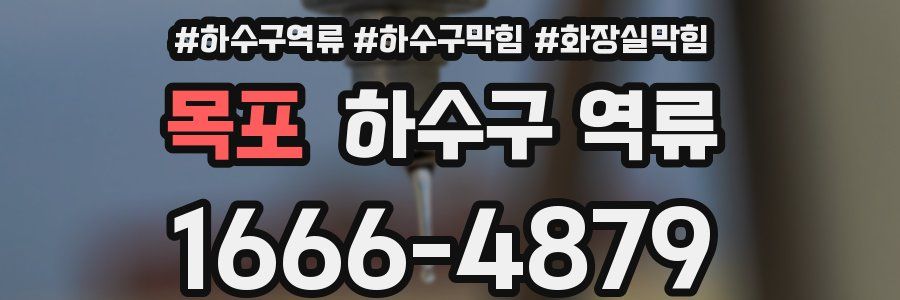 목포 하수구 역류