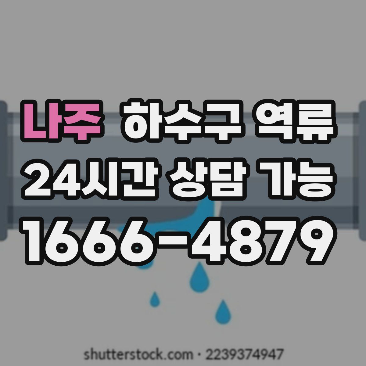 나주 하수구 역류