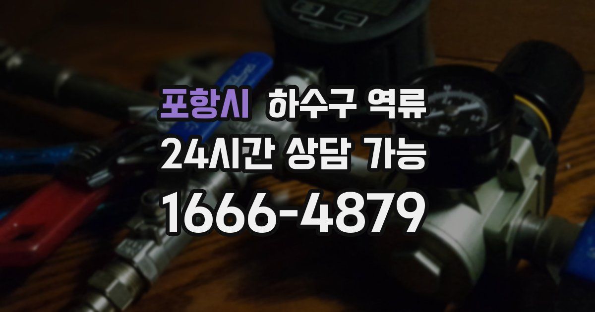 포항시 하수구 역류