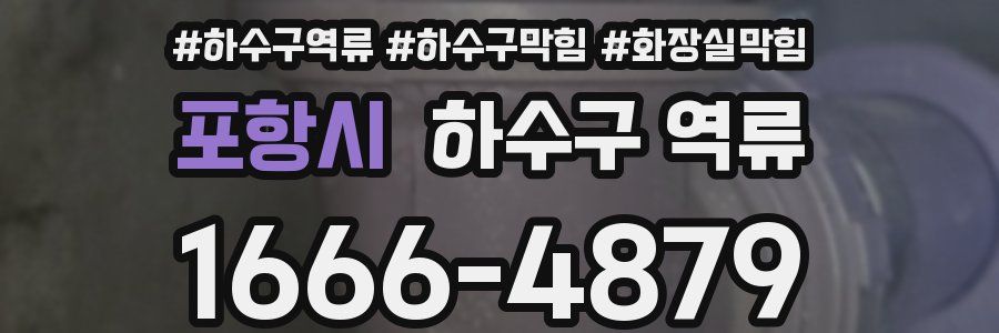 포항시 하수구 역류