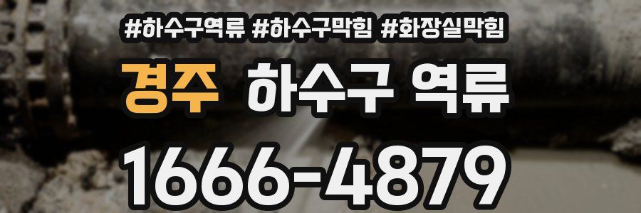 경주 하수구 역류