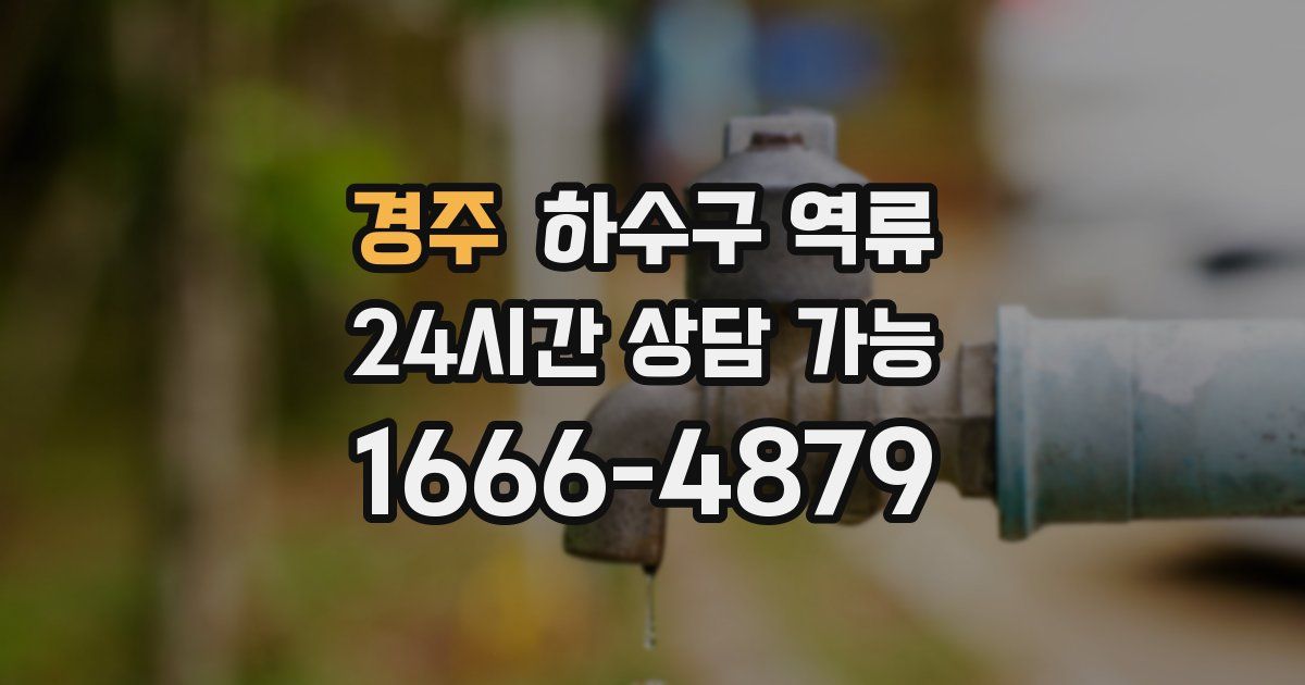 경주 하수구 역류