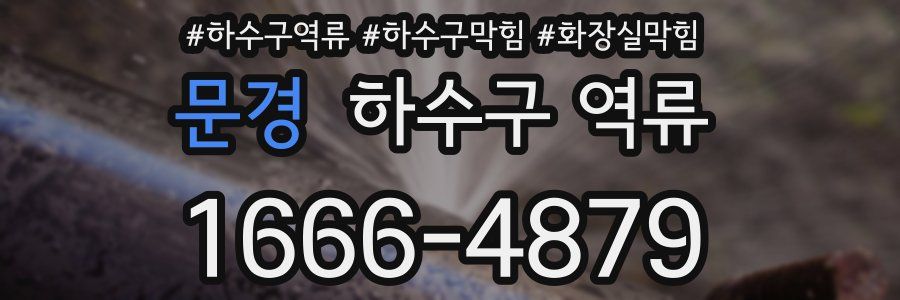 문경 하수구 역류