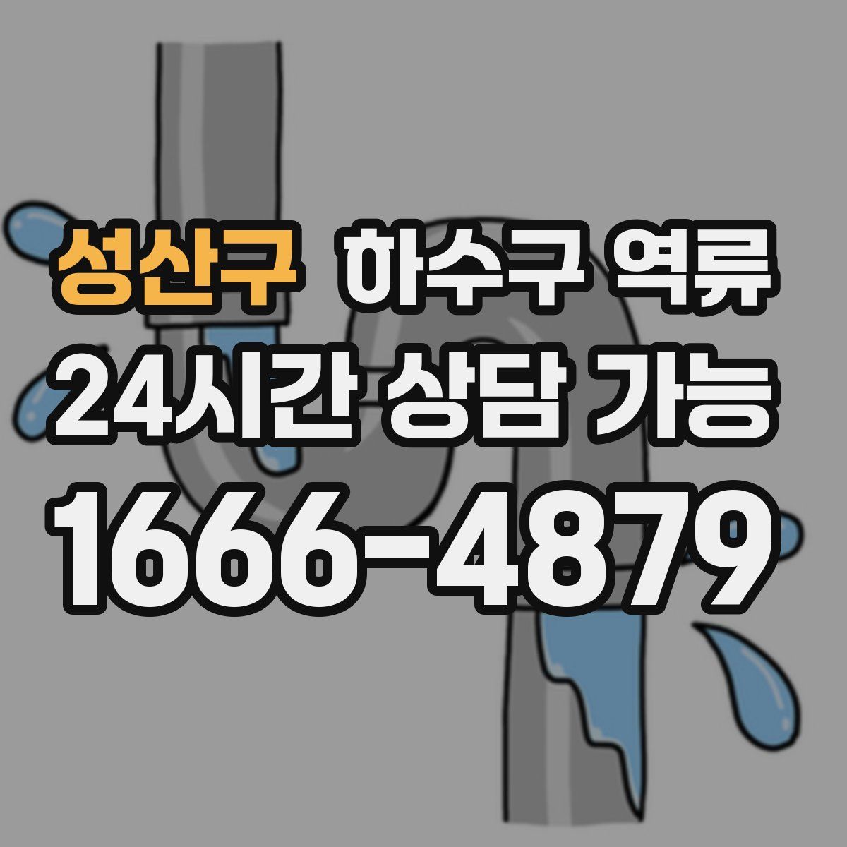 성산구 하수구 역류