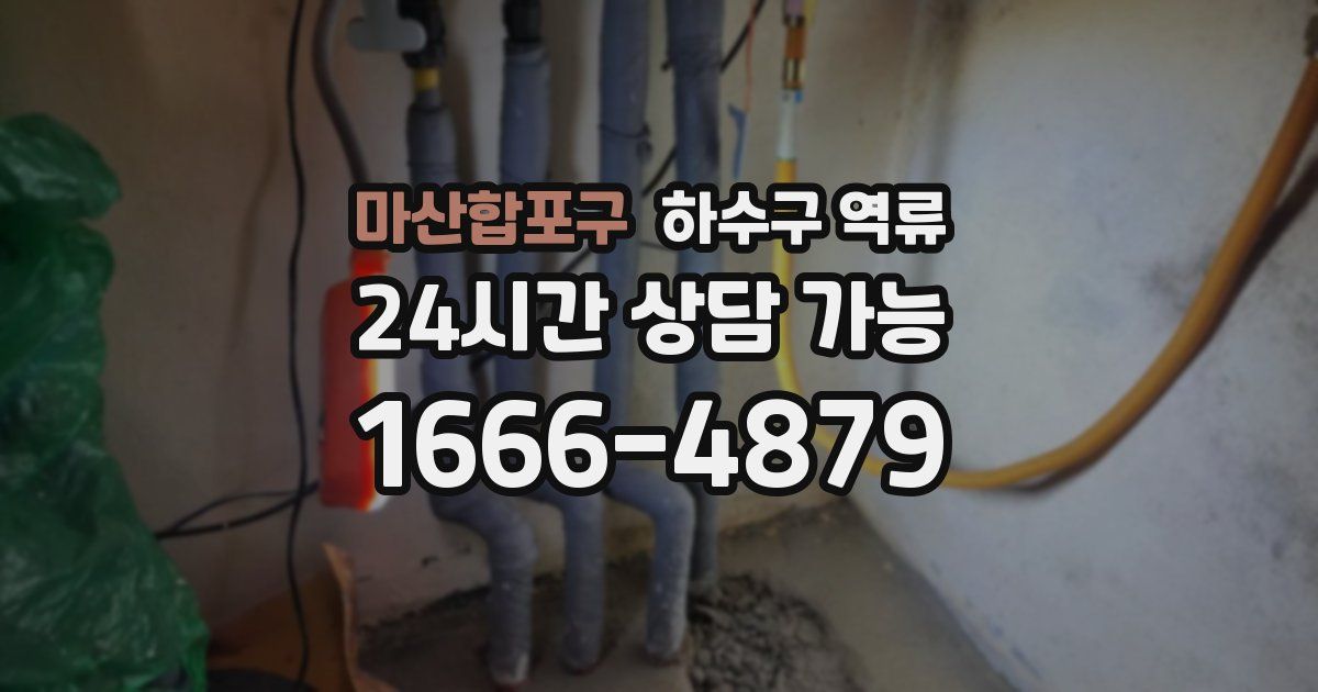 마산합포구 하수구 역류