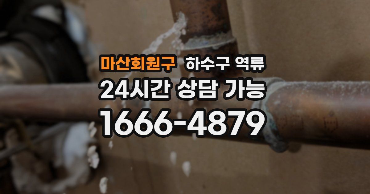 마산회원구 하수구 역류