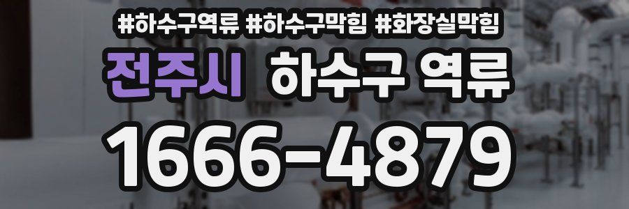 전주시 하수구 역류