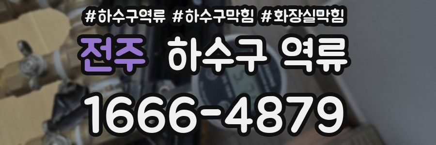 전주 하수구 역류