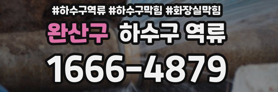 완산구 하수구 역류