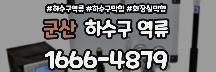 군산 하수구 역류