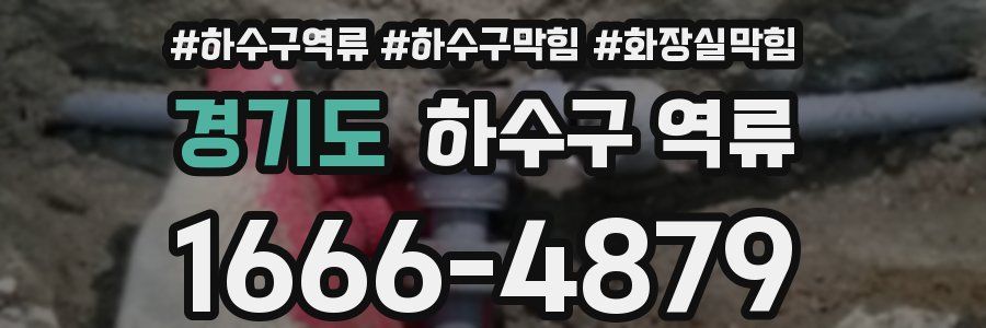 경기도 하수구 역류