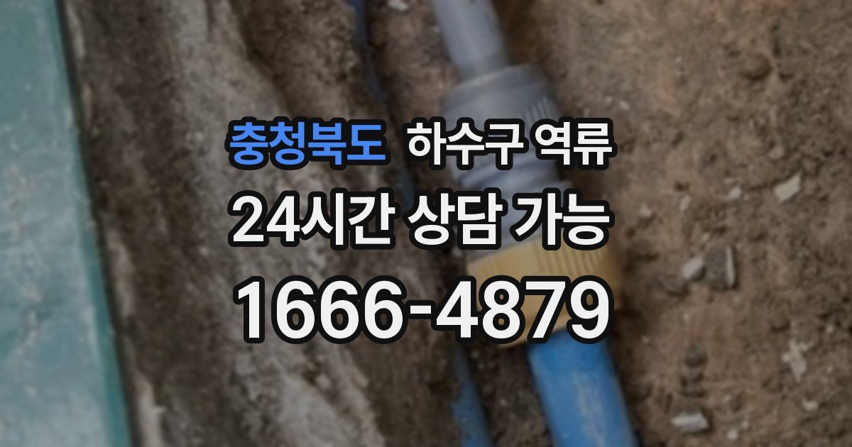 충청북도 하수구 역류