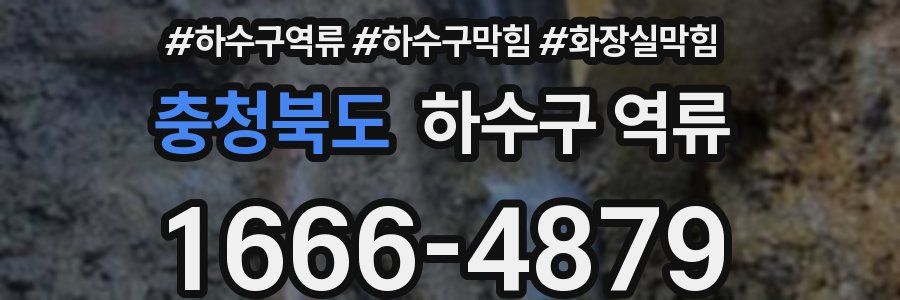 충청북도 하수구 역류