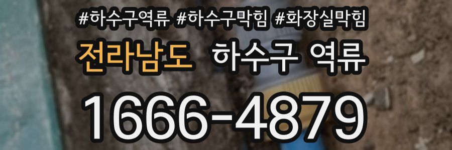 전라남도 하수구 역류