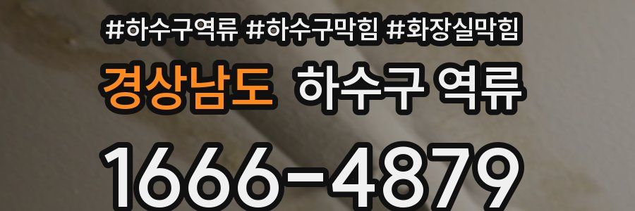 경상남도 하수구 역류