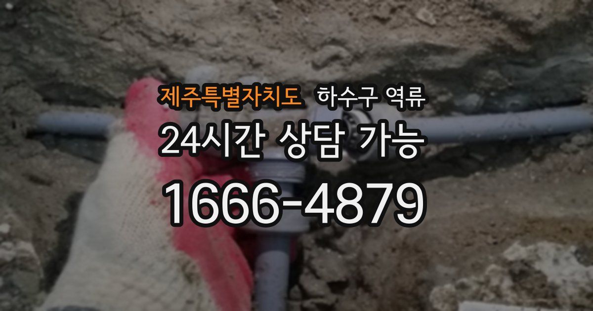 제주특별자치도 하수구 역류