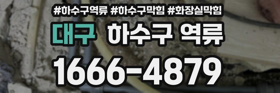 대구 하수구 역류