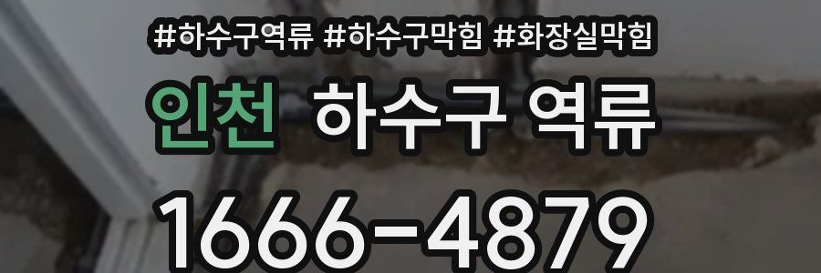 인천 하수구 역류