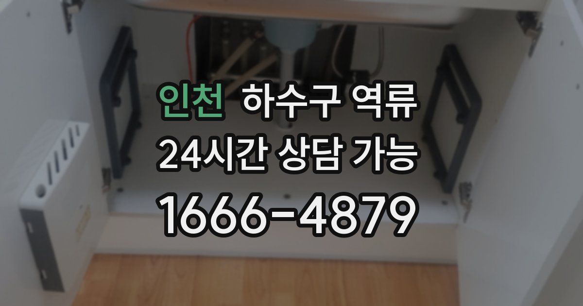 인천 하수구 역류