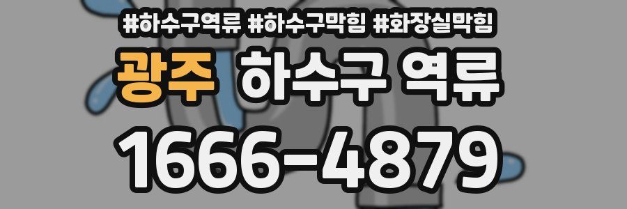 광주 하수구 역류