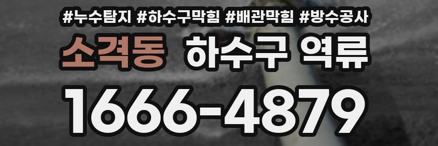 소격동 하수구 역류