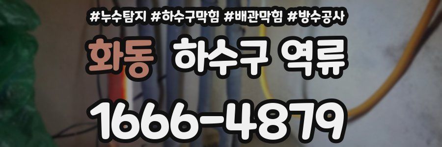 화동 하수구 역류