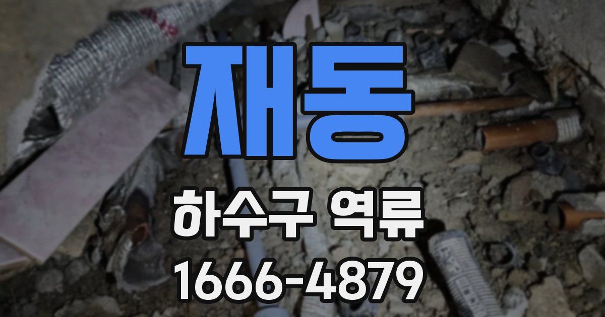 재동 하수구 역류